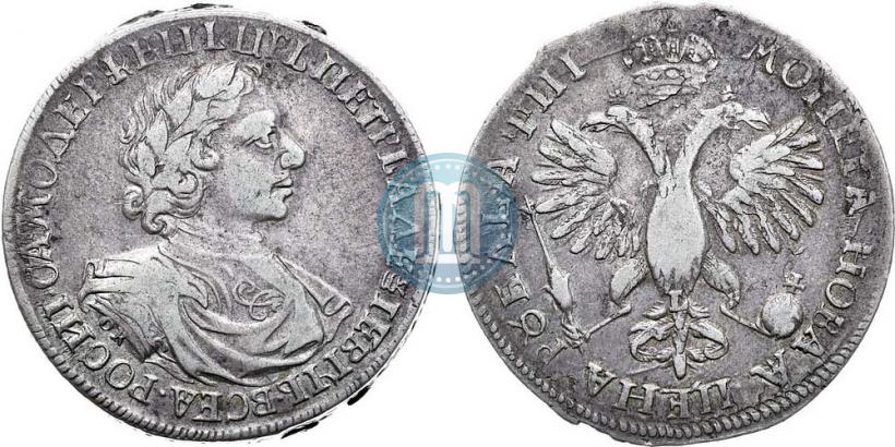 Picture 1 rouble 1718 year OK-L 