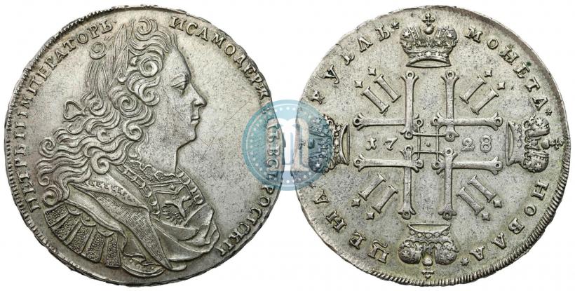 Picture 1 rouble 1728 year  "Type of 1727"