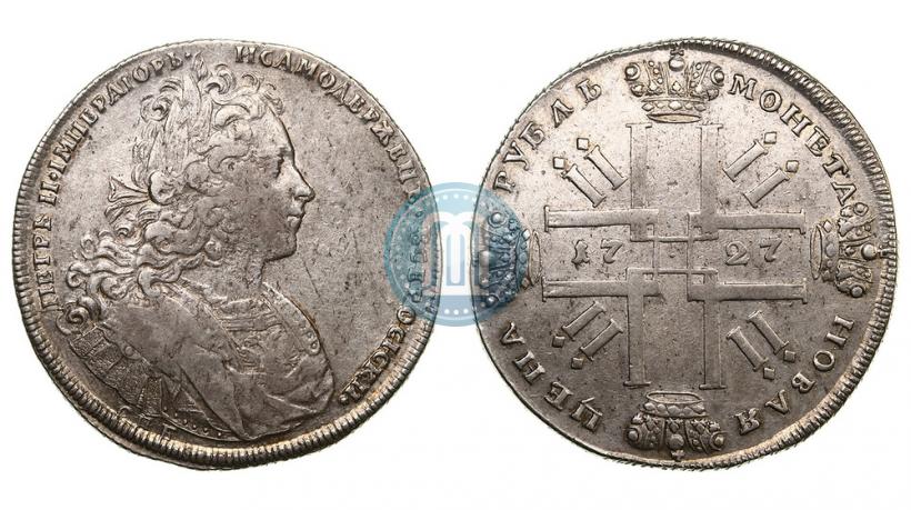 Picture 1 rouble 1727 year СПБ "Petersburg type"