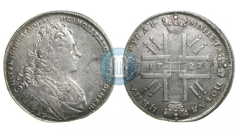 Picture 1 rouble 1727 year СПБ "Petersburg type"