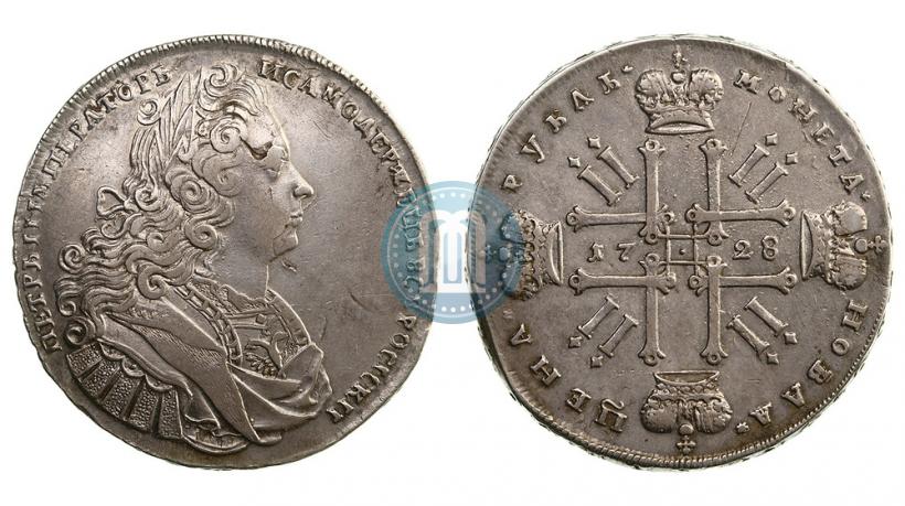 Picture 1 rouble 1728 year  "Type of 1727"