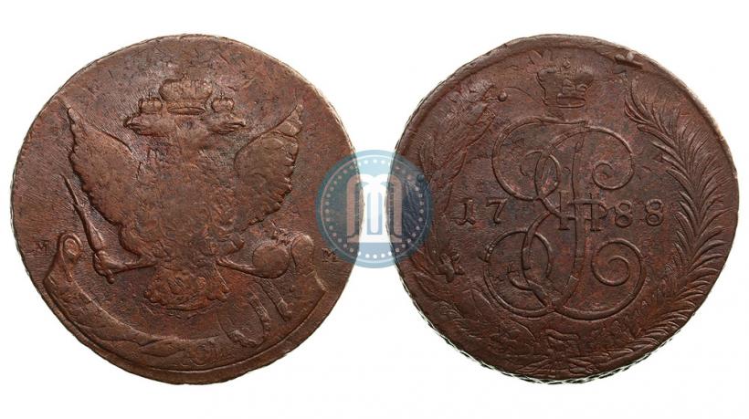 Фото 5 копеек 1788 года ММ 