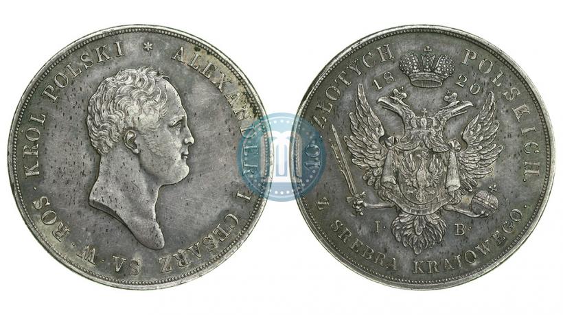 Picture 10 złotych 1820 year IB 