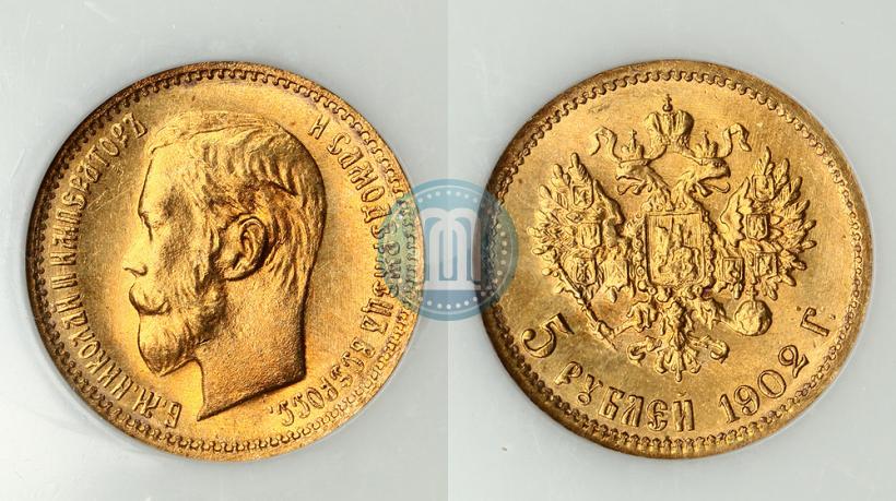 Picture 5 roubles 1902 year (АР) 